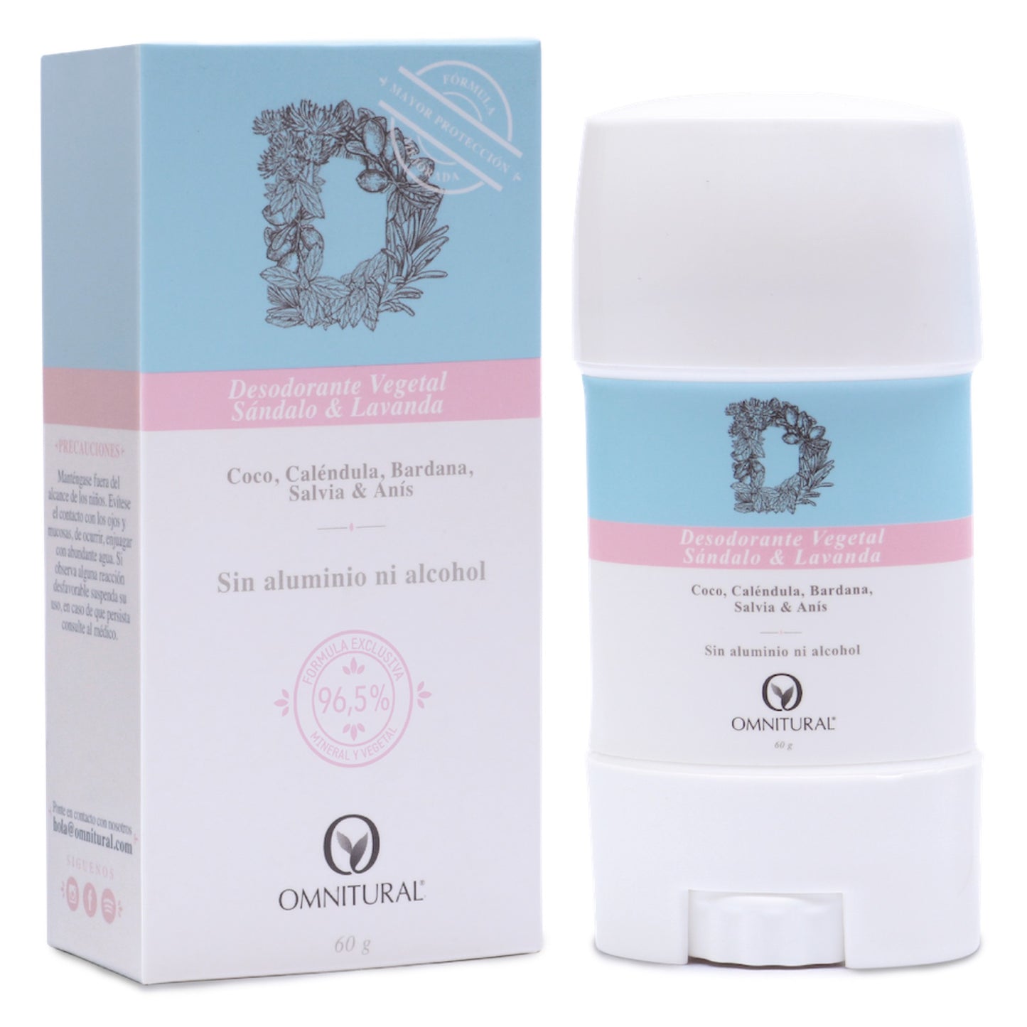 DESODORANTE VEGETAL TRANSPIRANTE SÁNDALO-LAVANDA