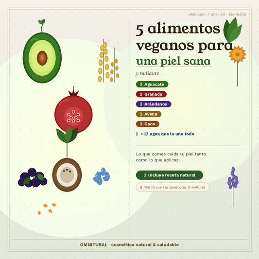 5 Alimentos Veganos para una Piel Sana y Radiante | Omnitural