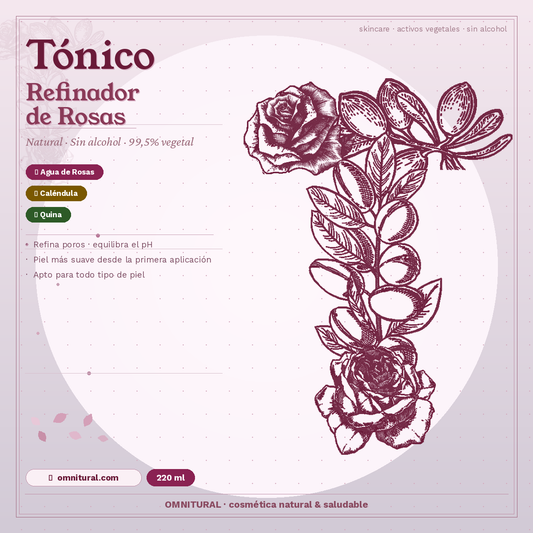 Tónico Facial Natural de Rosas| Omnitural Colombia