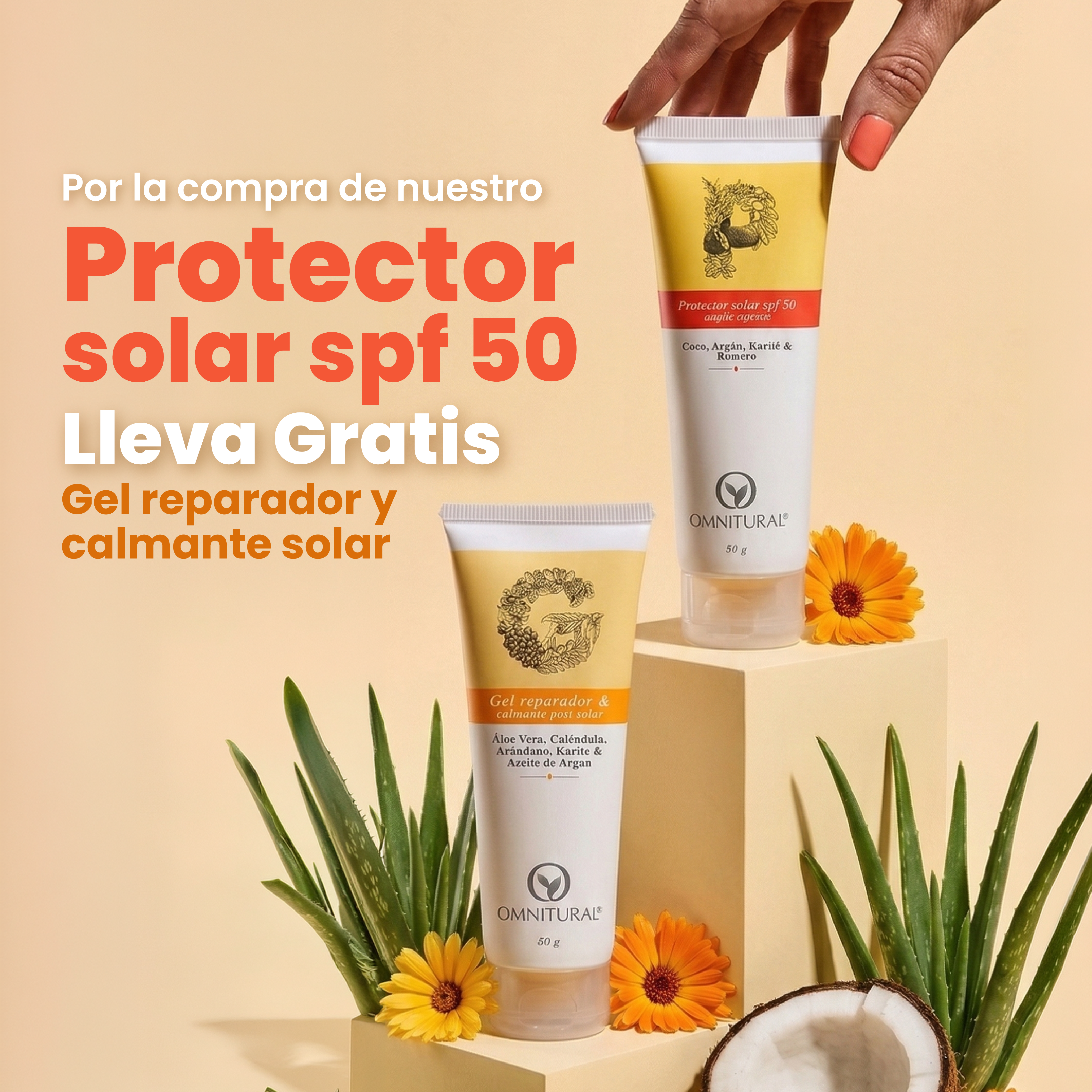 PROTECTOR SOLAR GRATIS GEL REPARADOR